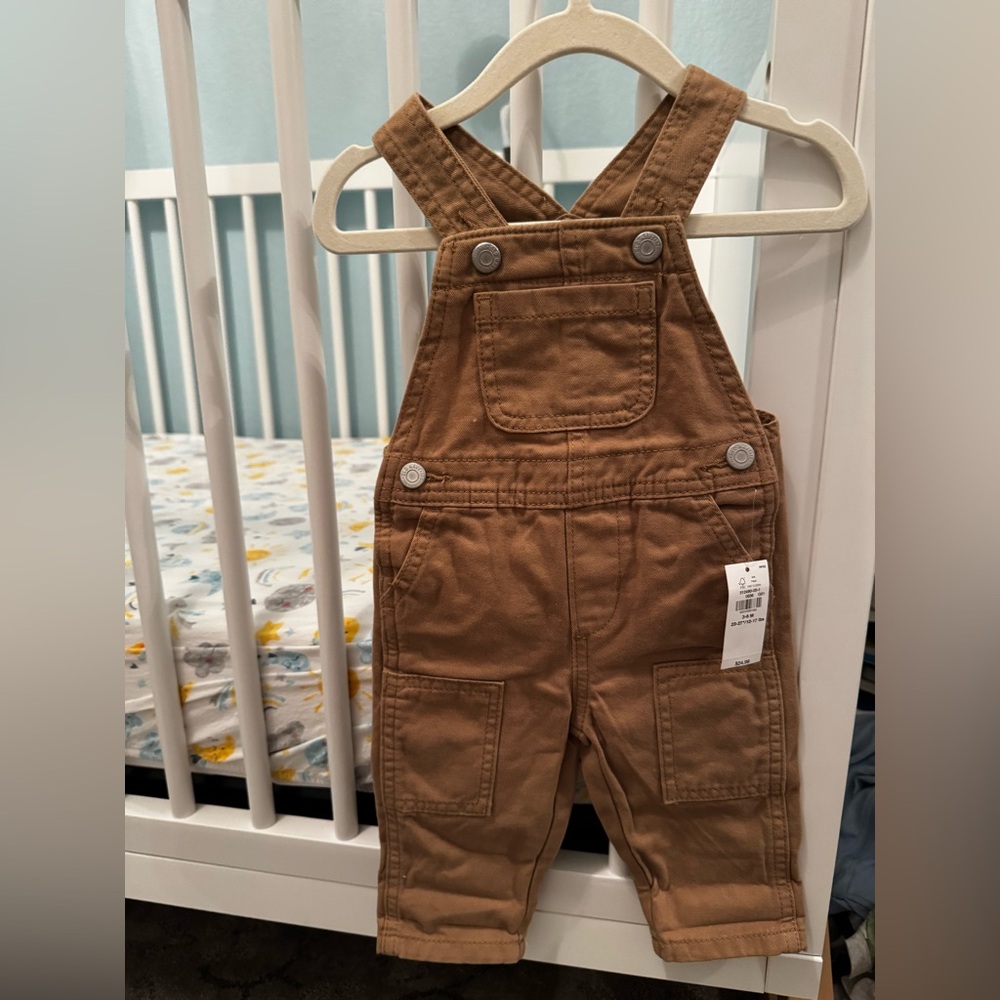 Old Navy Tan Kids Overalls